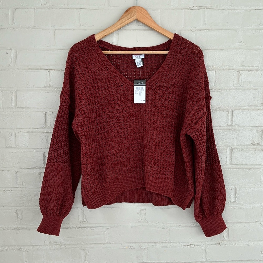 NWT Rue21 Slouchy Open Knit Womens Sweater Size S